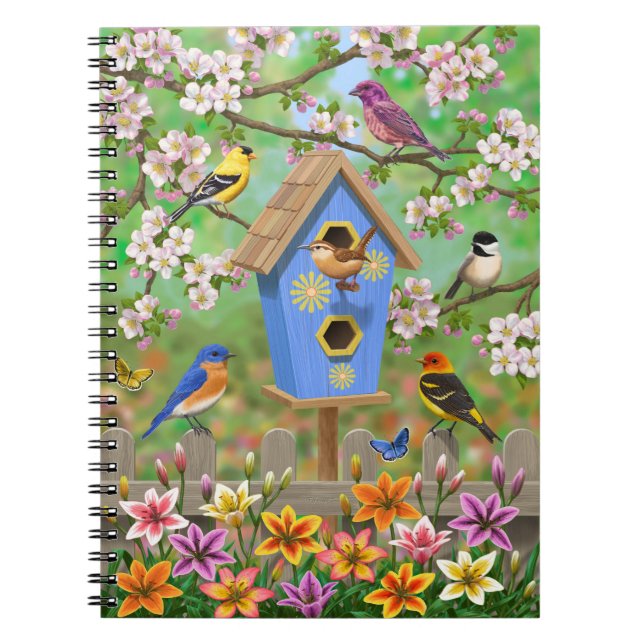 Carnet Songbirds Lily Garden Birdhouse (Devant)