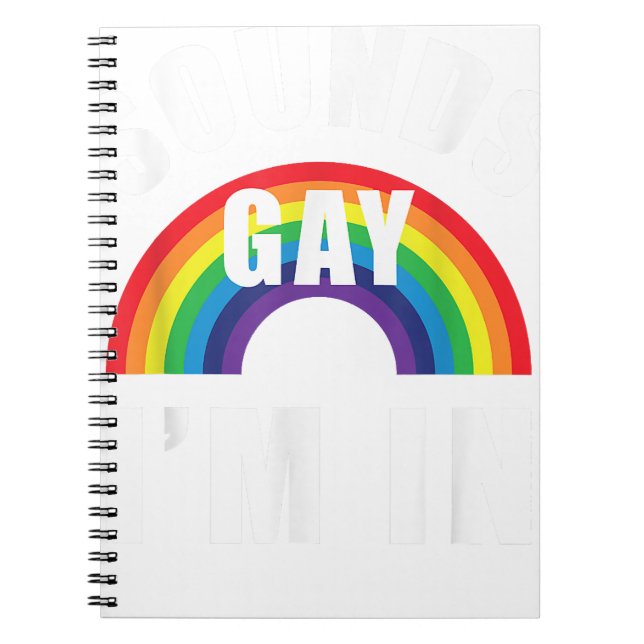 Carnet Sons Gay Je suis en chemise drôle LGBT Gay Lesbian (Devant)