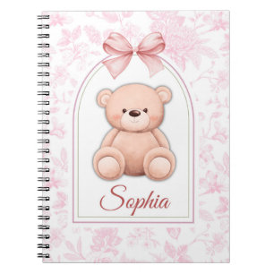 Carnet Sophia Conception personnalisée d'ours en peluch