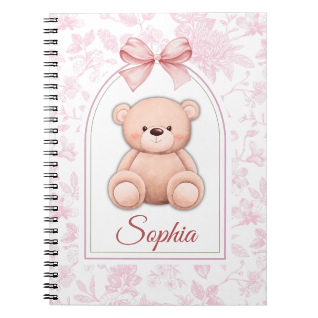 Carnet Sophia | Conception personnalisée d'ours en peluch (Devant)