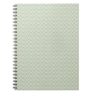 Carnet Sophisticated 1940s Dusty Teal and Mustard Floral