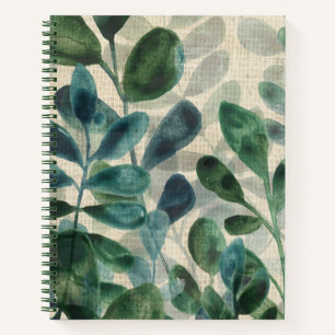 Carnet Sophistication verdoyante - Feuilles tropicaux