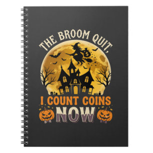Carnet Sorcière de banquier hantée d'Halloween