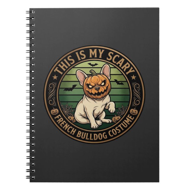 Carnet Sorcière de jour de garde de nuit Halloween Fauche (Devant)