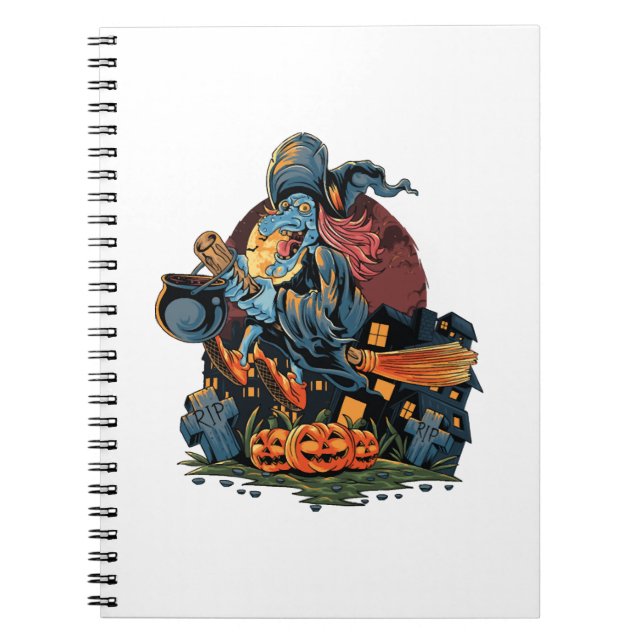 Carnet sorcière d'Halloween (Devant)