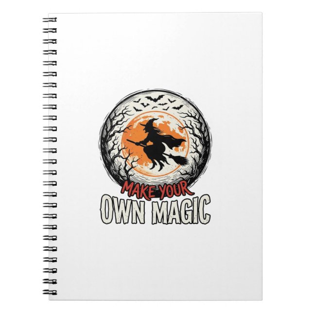Carnet Sorcière d'Halloween possède un design de maillot  (Devant)