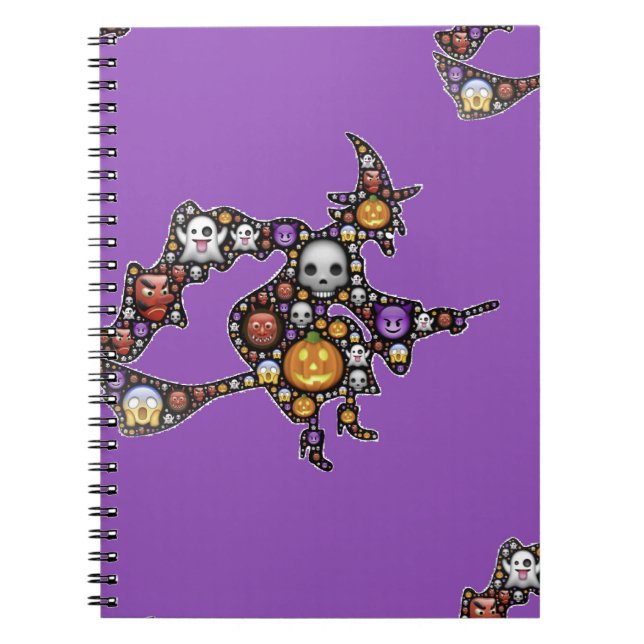 Carnet sorcière émoji (Devant)