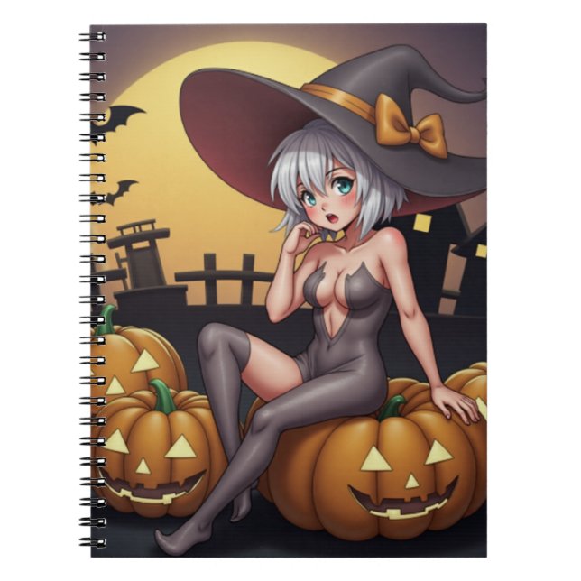 Carnet Sorcière Torride dans le Champ de Citrouilles d'Ha (Devant)