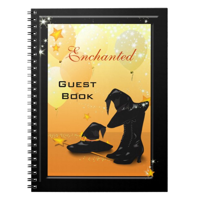 Carnet Sorcières Halloween Enchantant sorcière invité (Devant)