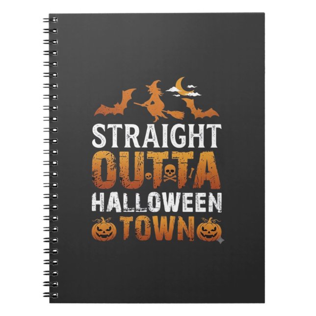 Carnet Sortie directe de la ville d'Halloween Sorcière Lu (Devant)