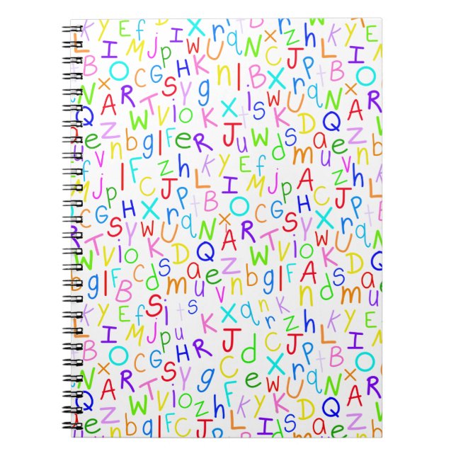 Carnet Soupe Alphabet (sur fond blanc) (Devant)
