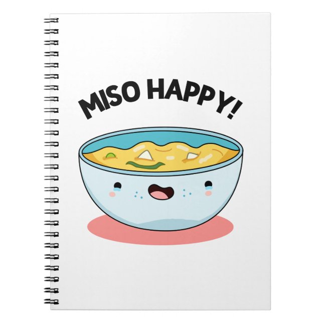 Carnet Soupe drôle pun miso heureux  (Devant)