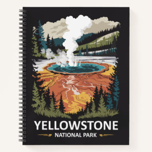 Carnet Source chaude du parc national de Yellowstone