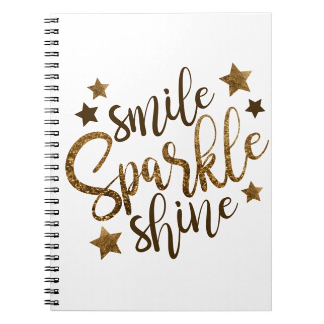 Carnet Souriez, Étincelle, Brille (Devant)