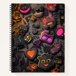 Carnet Sourire coloré et visages heureux