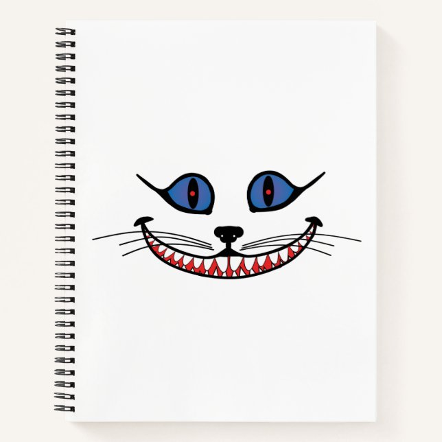 Carnet Sourire du Chat de Cheshire PERSONNALISER (Devant)
