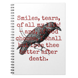 Carnet Sourires Larmes De Toute Ma Vie - Citation De Mort