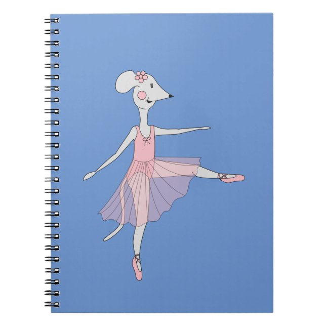 Carnet Souris Ballerine illusima (Devant)