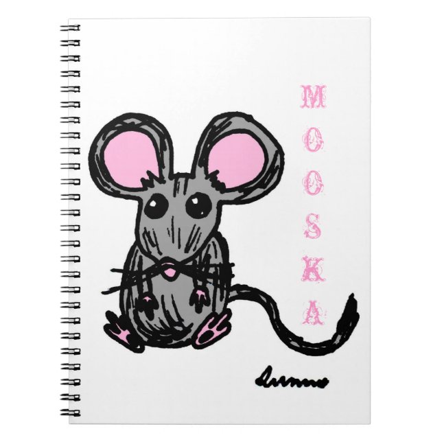 Carnet souris Cute Mooska (Devant)