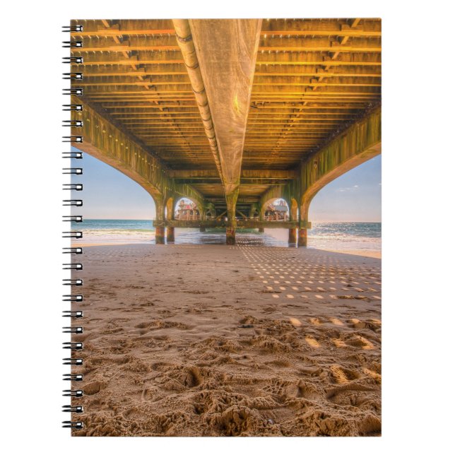 Carnet Sous la jetée, océan et plage, Blue Sky (Devant)