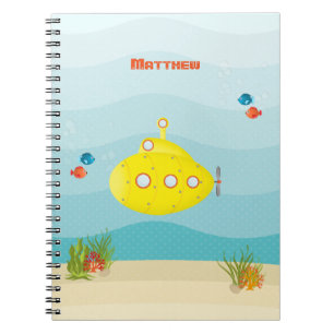 Carnet Sous-marin jaune profond
