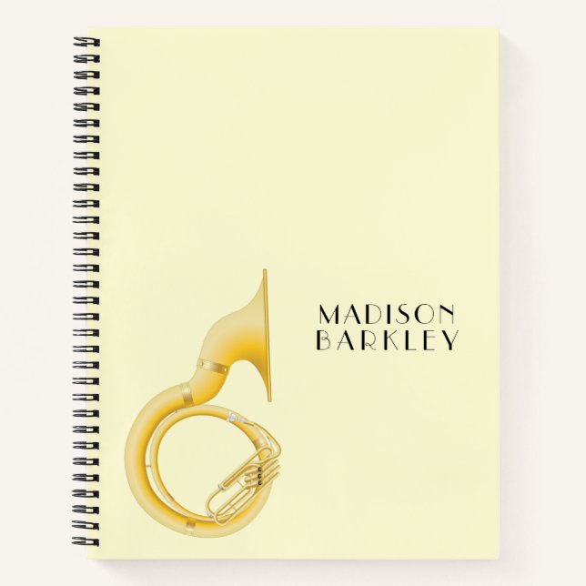 Carnet Sousaphone Marching Band Musique Enseignant Musici (Devant)