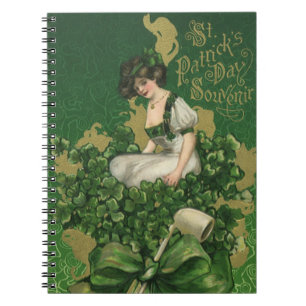 Carnet Souvenir vintage de la Saint-Patrick, jeune Irland