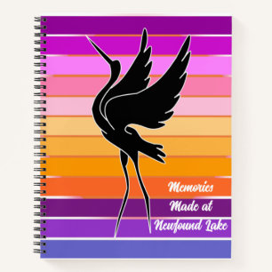 Carnet Souvenirs faits à Lake Sunrise Sunset Bird
