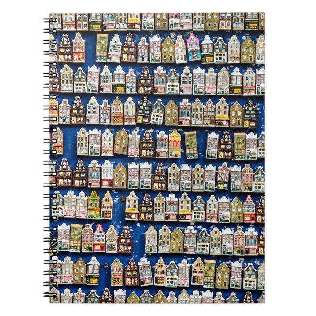 Carnet souvenirs hollandais, scène de rue à Amsterdam. (Devant)