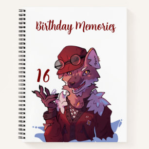 Carnet Souvenirs Sweet 16 loup
