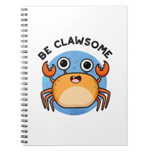 Carnet Soyez Drôle et Positif Crabe à Mots d'Esprit 