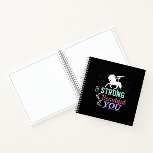 Carnet Soyez forte, belle, vous - Gymnastique Licorne