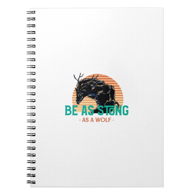 Carnet Soyez Forte Comme Un Loup (Devant)