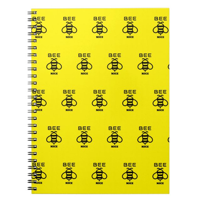 Carnet Soyez gentil avec un design minimal (Devant)