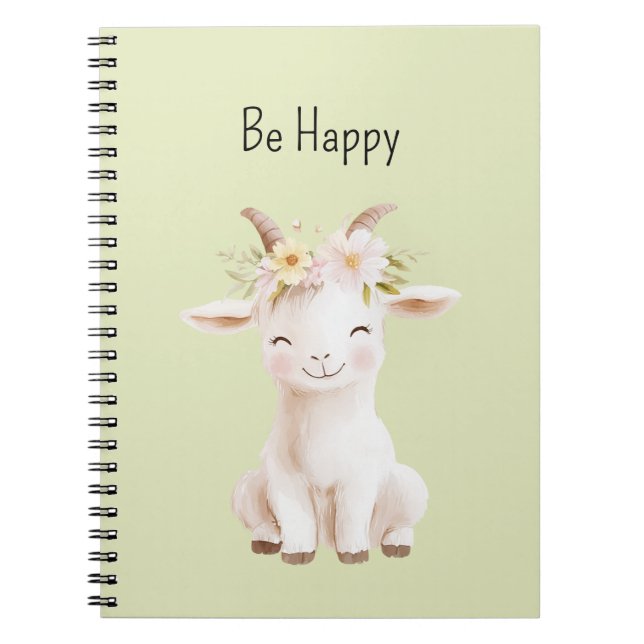 Carnet Soyez Happy Chèvre (Devant)