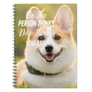 Carnet Soyez la personne de votre chien... Photo personna