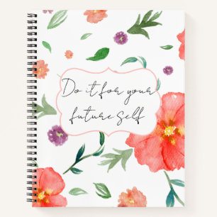 Carnet Soyez là pour votre futur vous-même – Floral Motiv