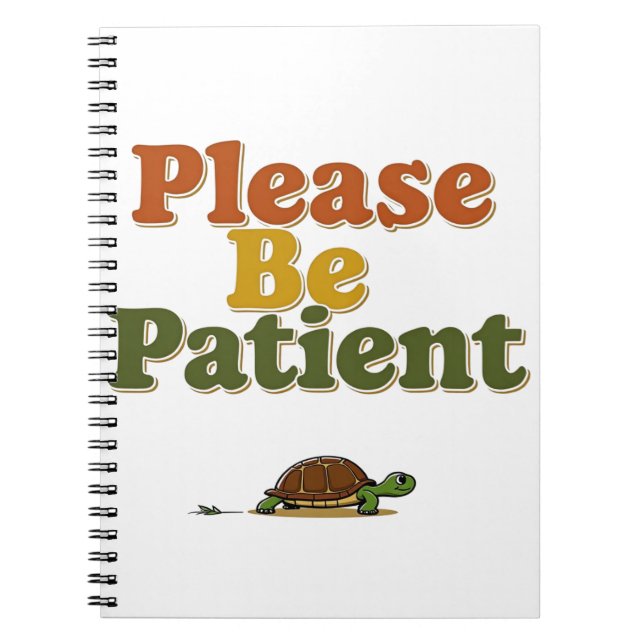Carnet Soyez patient (Devant)