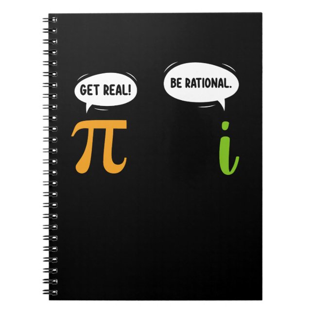 Carnet Soyez Réel Soyez Rationnel Drôle de Math Pi Day Ge (Devant)