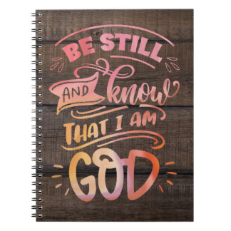 Carnet Soyez toujours et sachez que je suis Dieu Bible ch