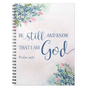 Carnet Soyez toujours et sachez que je suis Dieu, Ps 46:1