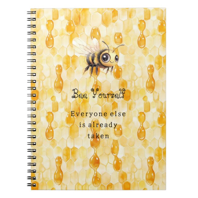Carnet Soyez Vous-Même Miel (Devant)