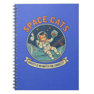 Carnet Space Cat Astronaut