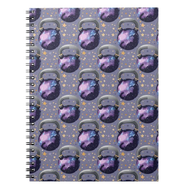 Carnet Space Galaxy Kettlebell (Devant)