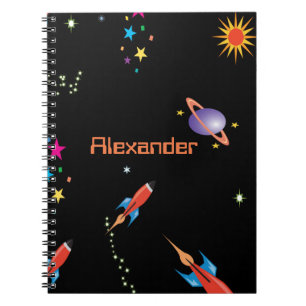 Carnet Space Rocket Boys School Personal