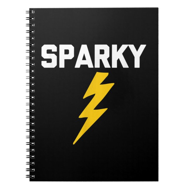 Carnet Sparky Funny Dit Sarcastique Novelty Electricien (Devant)
