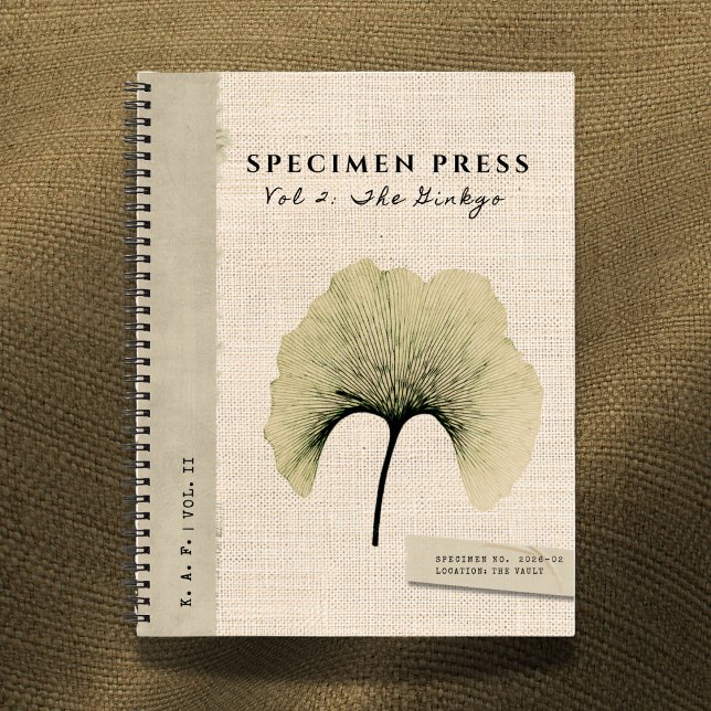 Carnet Specimen Press Vol. II : Ginkgo Biloba Lin (Créateur téléchargé)