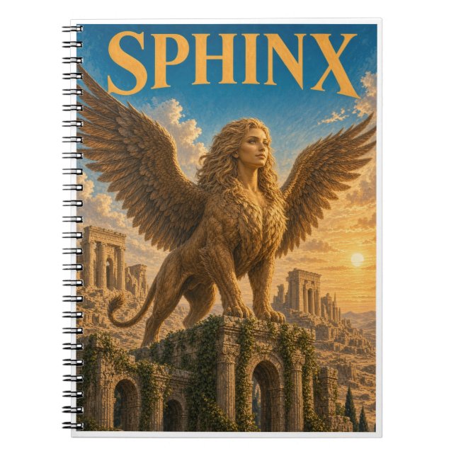 Carnet Sphinx, Monstre de Fantasy Gothique (Devant)