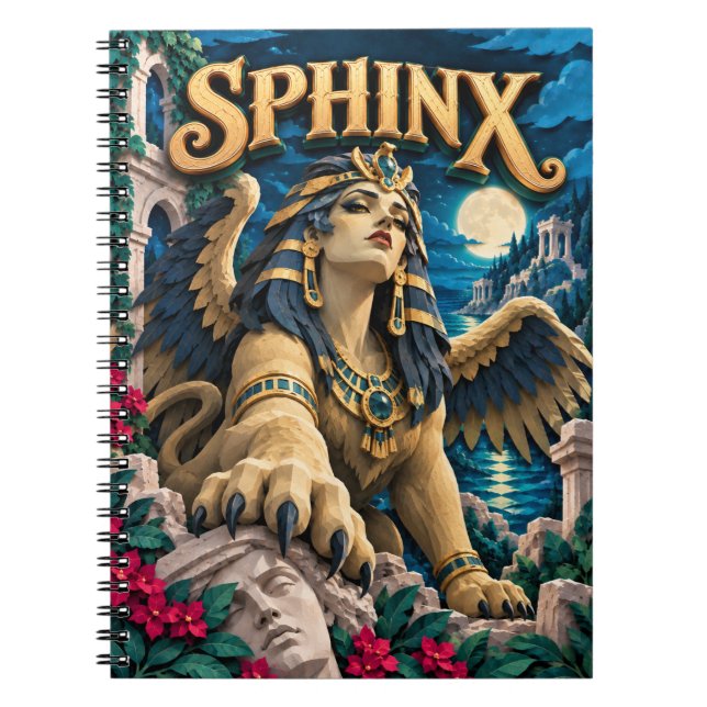Carnet Sphinx, Monstre en Papier Découpé (Devant)