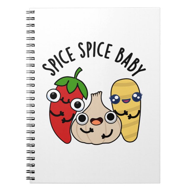 Carnet Spice Spice Baby Funny Food Pun (Devant)